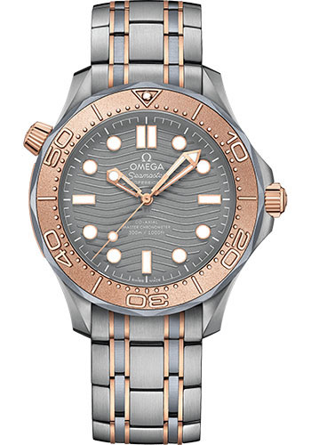 Omega Seamaster Titanium and Rose Gold 42 MM - Titanium and Rose Gold Bracelet - Titanium Dial - 210.60.42.20.99.001