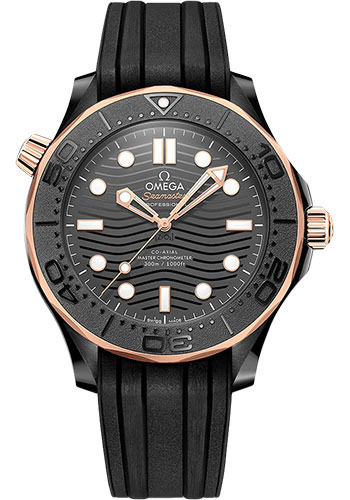 Omega Seamaster Black Ceramic 43.5 MM - Black Rubber Strap - Black Dial - 210.62.44.20.01.001