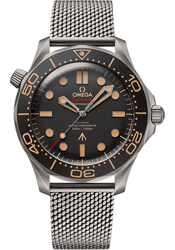 Omega Seamaster James Bond 007 Titanium 42 MM - Titanium Bracelet - Brown Dial - 210.22.42.20.03.001