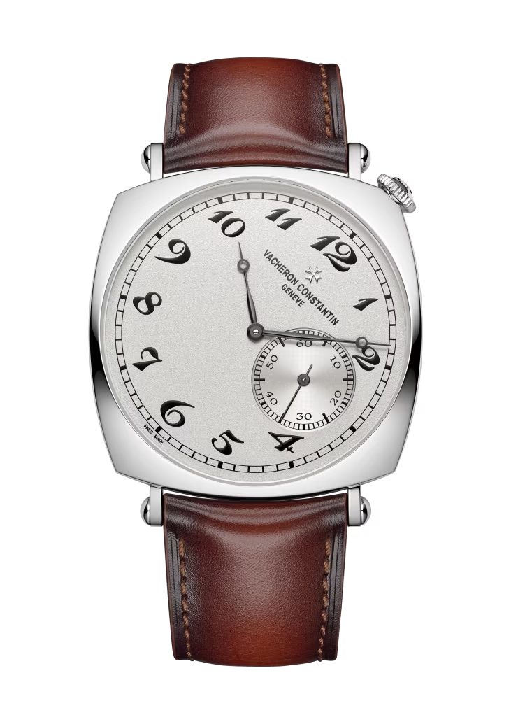 Vacheron Constantin Historiques American White Gold 40 MM - Brown Leather Strap - White Dial - 82035/000G-B735