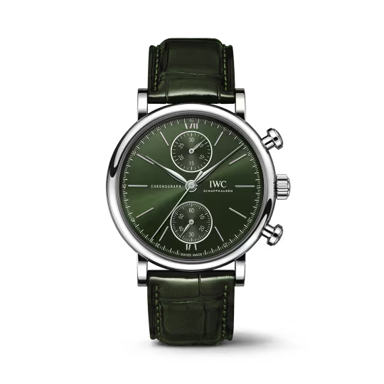 IWC Portofino - Chronograph - Steel - 39 MM - Green Dial - IW391405
