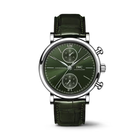 IWC Portofino - Chronograph - Steel - 39 MM - Green Dial - IW391405