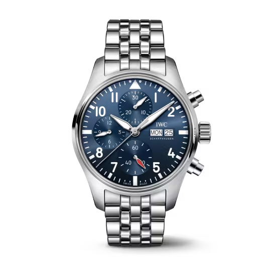 IWC Pilot's - Chronograph - Steel - 41 MM - Blue Dial - IW388104