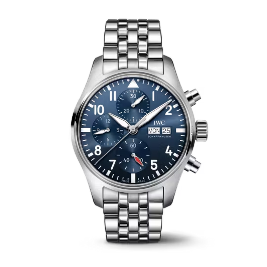 IWC Pilot's - Chronograph - Steel - 41 MM - Blue Dial - IW388104