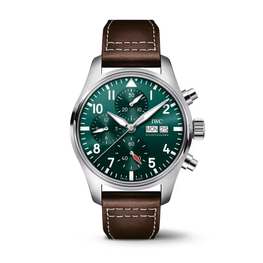 IWC Pilot's - Chronograph - Steel - 41 MM - Green Dial - IW388103