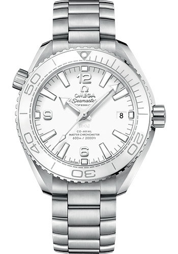 Omega Seamaster Planet Ocean Stainless Steel 39.5 MM - Stainless Steel Bracelet - White Dial - 215.30.40.20.04.001