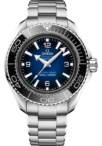 Omega Seamaster Planet Ocean Stainless Steel 45.5 MM - Stainless Steel Bracelet - Blue Dial - 215.30.46.21.03.001