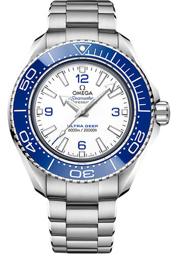 Omega Seamaster Planet Ocean Stainless Steel 45.5 MM - Stainless Steel Bracelet - White Dial - 215.30.46.21.04.001