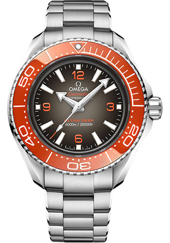 Omega Seamaster Planet Ocean Stainless Steel 45.5 MM - Stainless Steel Bracelet - Black And Red Dial - 215.30.46.21.06.001