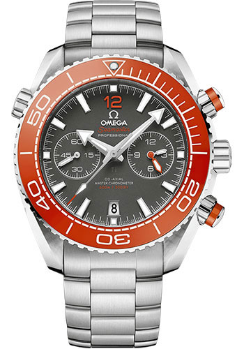 Omega Seamaster Planet Ocean Stainless Steel 45.5 MM - Stainless Steel Bracelet - Titanium Dial - 215.30.46.51.99.001