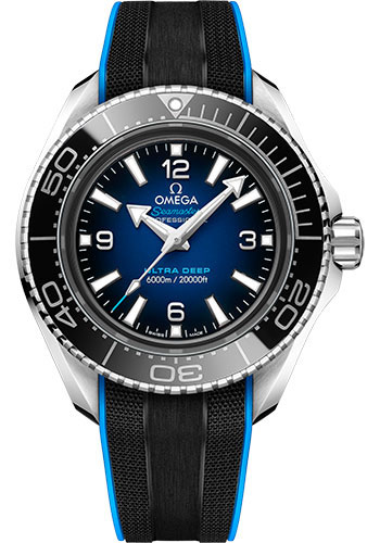 Omega Seamaster Planet Ocean Stainless Steel 45.5 MM - Black Rubber Strap - Blue Dial - 215.32.46.21.03.001