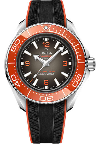 Omega Seamaster Planet Ocean Stainless Steel 45.5 MM - Black Rubber Strap - Black And Red Dial - 215.32.46.21.06.001