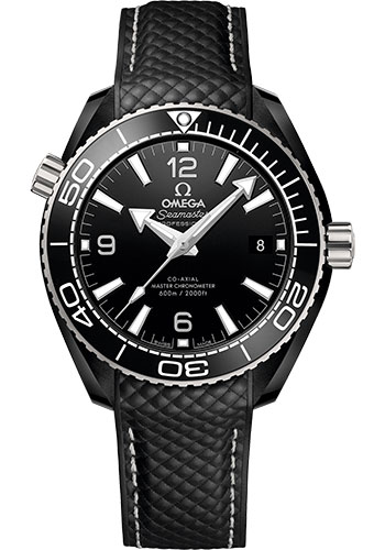 Omega Seamaster Planet Ocean Black Ceramic 39.5 MM - Black Rubber Strap - Black Ceramic Dial - 215.92.40.20.01.001