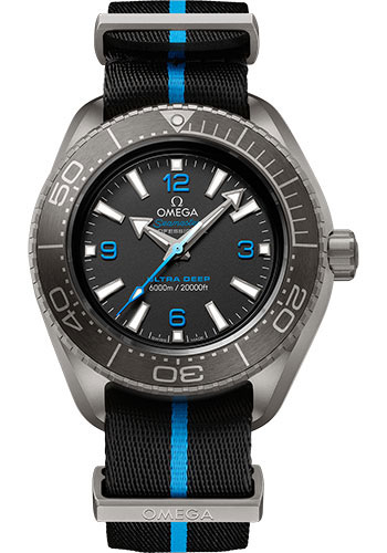 Omega Seamaster Planet Ocean Titanium 45.5 MM - Black Rubber Strap - Titanium Dial - 215.92.46.21.01.001