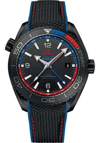 Omega Seamaster Planet Ocean Black Ceramic 45.5 MM - Black Rubber Strap - Black Ceramic Dial - 215.92.46.22.01.004
