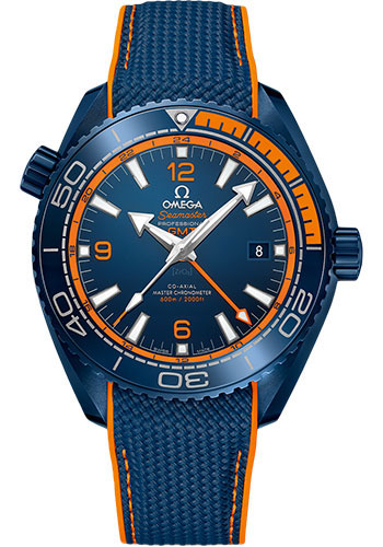 Omega Seamaster Planet Ocean Blue Ceramic 43.5 MM - Blue Rubber Strap - Blue Ceramic Dial - 215.92.46.22.03.001