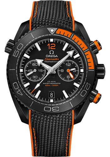 Omega Seamaster Planet Ocean Black Ceramic 45.5 MM - Black Rubber Strap - Black Ceramic Dial - 215.92.46.51.01.001