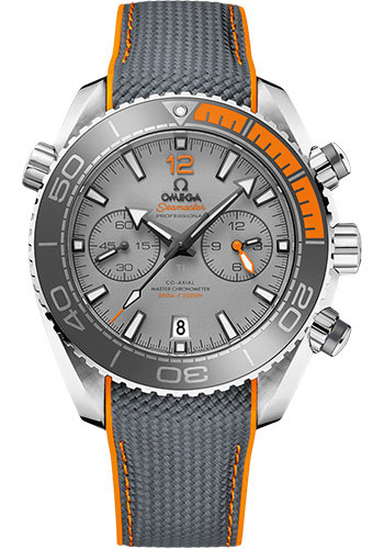 Omega Seamaster Planet Ocean Titanium 45.5 MM - Grey Rubber Strap - Titanium Dial - 215.92.46.51.99.001