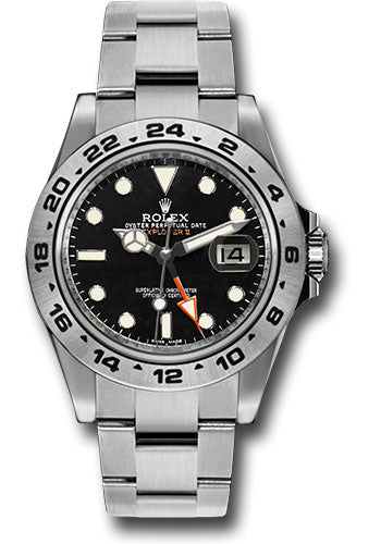 Rolex Stainless Steel Explorer II Watch - 42 MM - Oyster Bracelet - Black Dial - 216570 bk