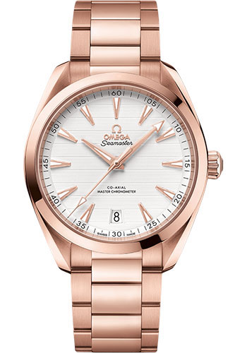 Omega Seamaster Rose Gold 41 MM - Rose Gold Bracelet - Silvery Dial - 220.50.41.21.02.001