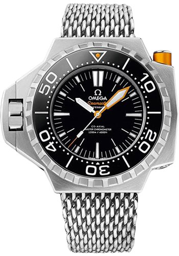 Omega Seamaster Titanium 55 x 48 MM - Titanium Bracelet - Black Dial - 227.90.55.21.01.001