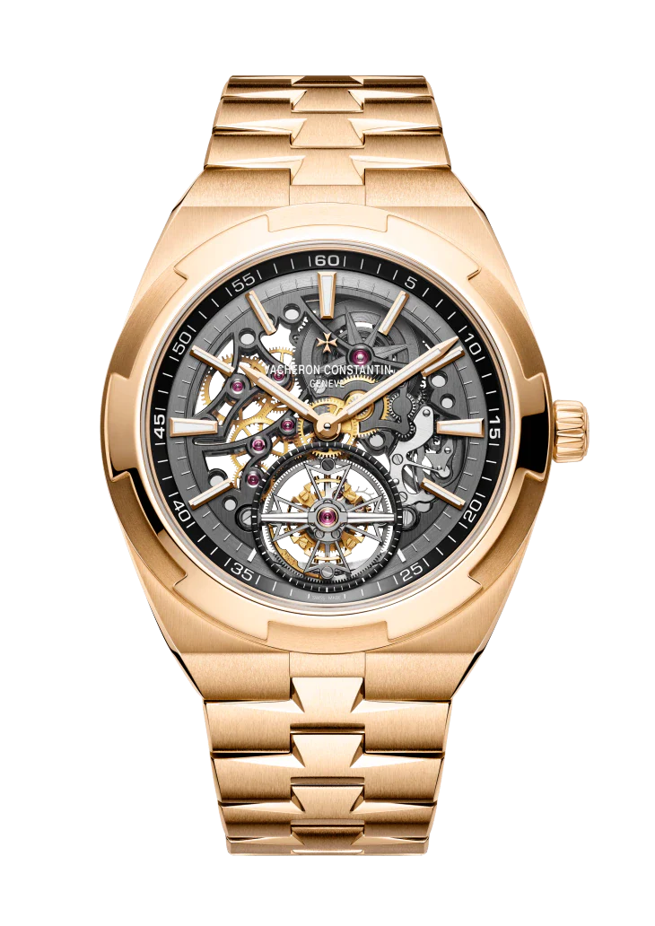 Vacheron Constantin Overseas Chronograph Pink Gold 42.5 MM - Pink Gold Bracelet - Skeleton Dial - 6000V/110R-B934