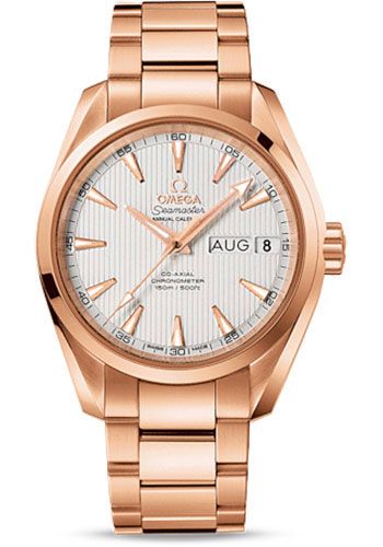 Omega Seamaster Rose Gold 38.5 MM - Rose Gold Bracelet - Silver Dial - 231.50.39.22.02.001