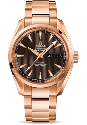 Omega Seamaster Rose Gold 38.5 MM - Rose Gold Bracelet - Chocolate Brown Dial - 231.50.39.22.06.001
