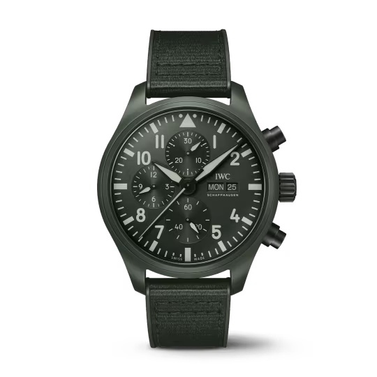 IWC Pilot's - Ceramic - Chronograph - 44.5 MM - Green Dial -IW389106