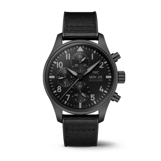 IWC Pilot's - Ceratanium - Chronograph - 41 MM - Black Dial - IW388106