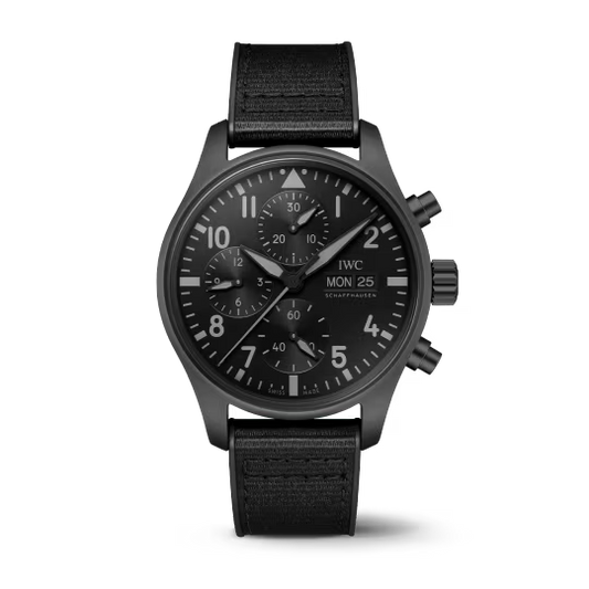 IWC Pilot's - Ceratanium - Chronograph - 41 MM - Black Dial - IW388106