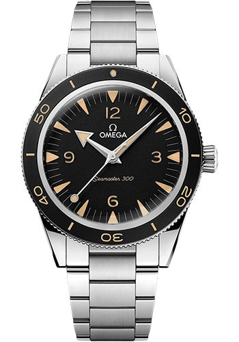 Omega Seamaster Stainless Steel 41 MM - Stainless Steel Bracelet - Black Dial - 234.30.41.21.01.001