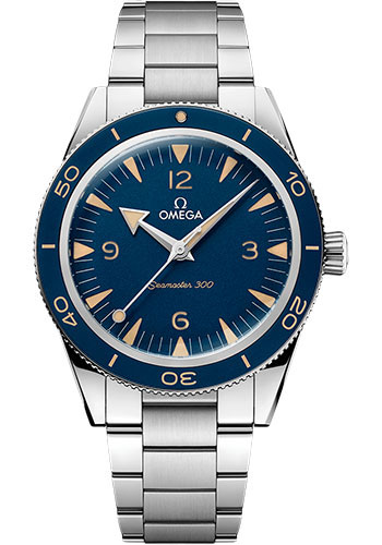 Omega Seamaster Stainless Steel 41 MM - Stainless Steel Bracelet - Blue Dial -  234.30.41.21.03.001