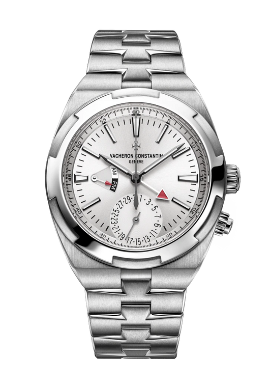 Vacheron Constantin Overseas Dual Time Stainless Steel 41MM - Stainless Steel Bracelet - Silver Dial - 7900V/110A-B333