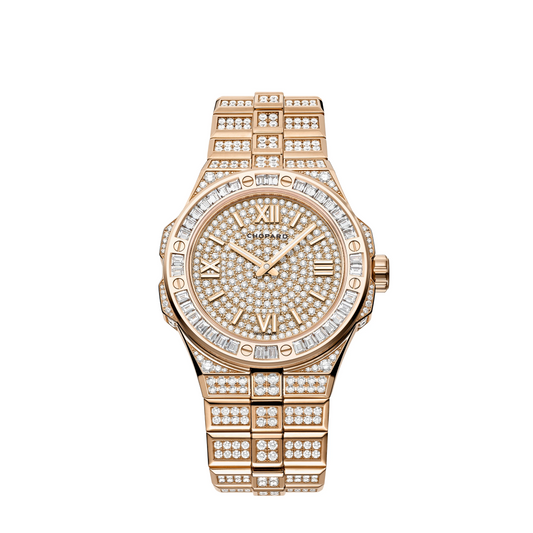 Chopard Alpine Eagle Rose Gold 41 MM - Rose Gold Bracelet - Diamond Bezel - Rose Diamond Dial - 295363-1001