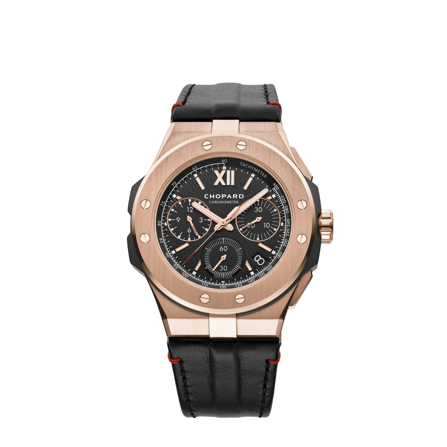 Chopard Alpine Eagle Rose gold and Ceramized Titanium 44 MM - Leather Strap - Brown Sapphire Crystal Dial - 295387-9001