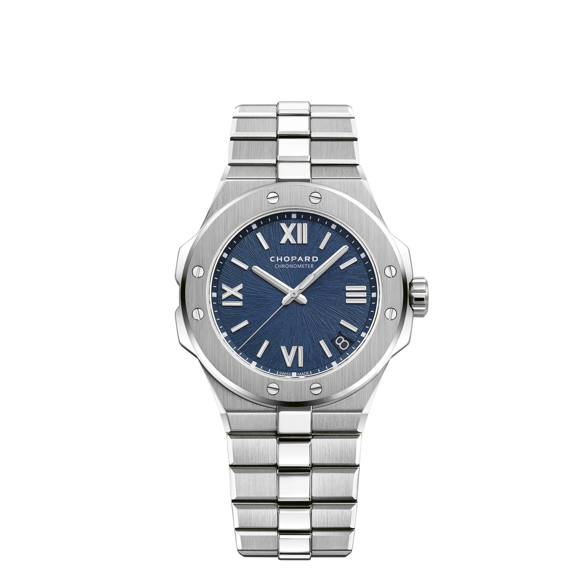 Chopard Alpine Eagle Stainless Steel 41 MM - Stainless Steel Bracelet - Blue Sapphire Crystal Dial - 298600-3001