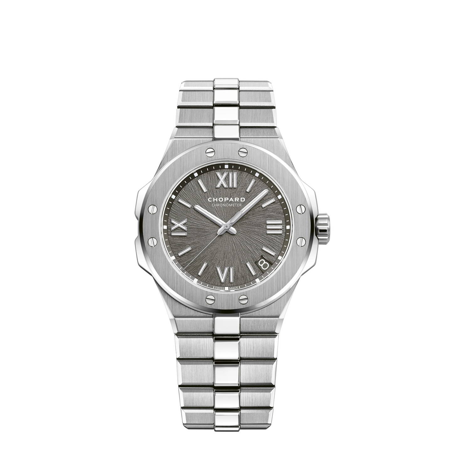 Chopard Alpine Eagle Stainless Steel 41 MM - Stainless Steel Bracelet - Grey Sapphire Crystal Dial - 298600-3002