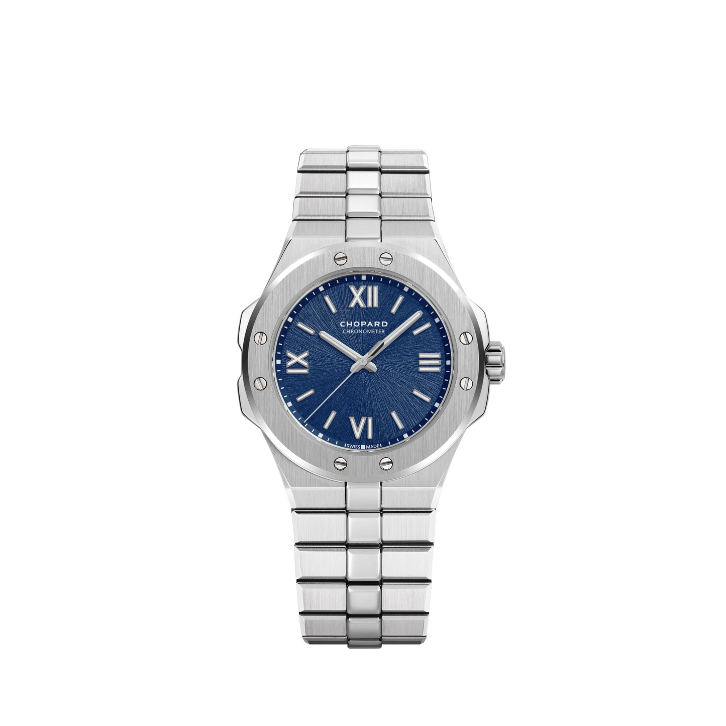 Chopard Alpine Eagle Stainless Steel 36 MM - Stainless Steel Bracelet - Blue Sapphire Crystal Dial - 298601-3001