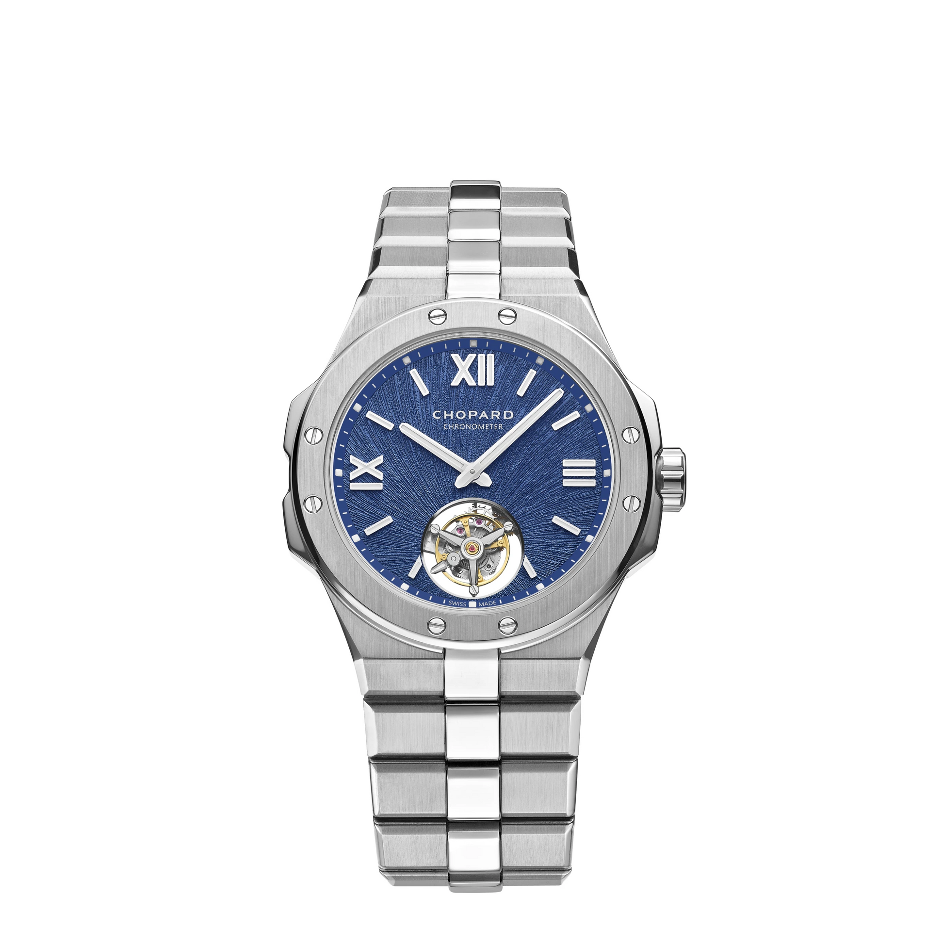 Chopard Alpine Eagle Stainless Steel 41 MM - Stainless Steel Bracelet - Blue Sapphire Crystal Dial - 298616-3001