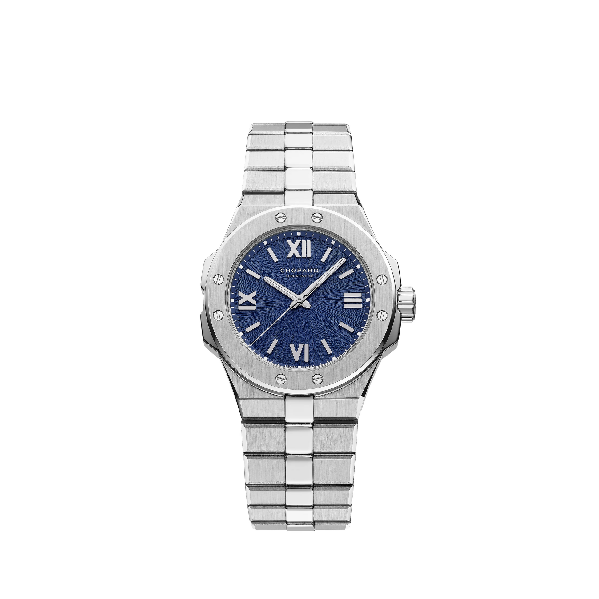 Chopard Alpine Eagle Stainless Steel 33 MM - Stainless Steel Bracelet - Blue Sapphire Crystal Dial - 298617-3001