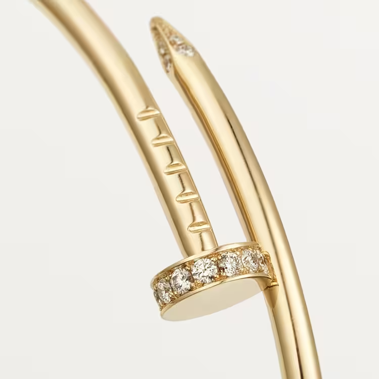 Cartier Juste Un Clou Bracelet - Yellow Gold Small Model - Diamonds - B6066117