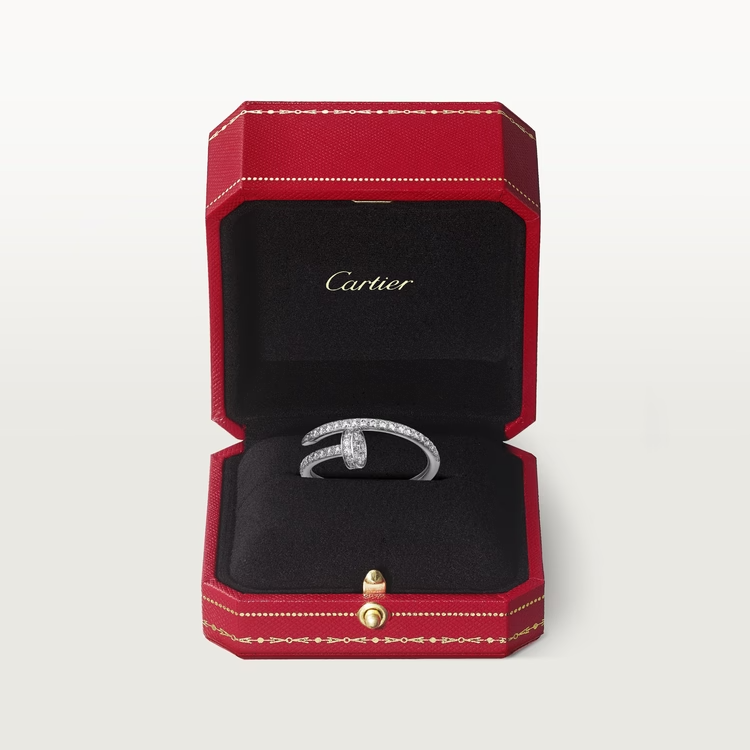 Cartier Juste Un Clou Ring - White Gold - Diamonds - B4231600