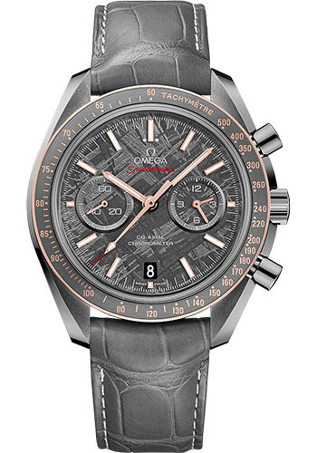 Omega Speedmaster Grey Ceramic 44.25 MM - Grey Leather Strap - Grey Dial - 311.63.44.51.99.002