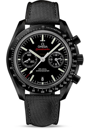 Omega Speedmaster Black Ceramic 44.25 MM - Black Fabric Strap - Black Dial - 311.92.44.51.01.003