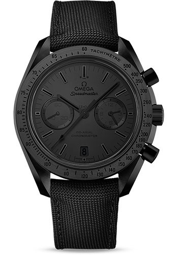 Omega Speedmaster Black Ceramic 44.25 MM - Black Fabric Strap - Black Dial - 311.92.44.51.01.005