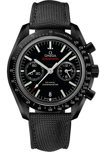 Omega Speedmaster Black Ceramic 44.25 MM - Black Fabric Strap - Black Dial - 311.92.44.51.01.007
