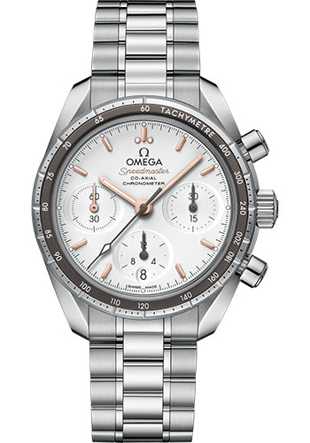Omega Speedmaster Stainless Steel 38 MM - Stainless Steel Bracelet - Silvery Dial - 324.30.38.50.02.001