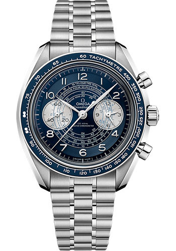 Omega Speedmaster Stainless Steel 43 MM - Stainless Steel Bracelet - Blue Dial - 329.30.43.51.03.001