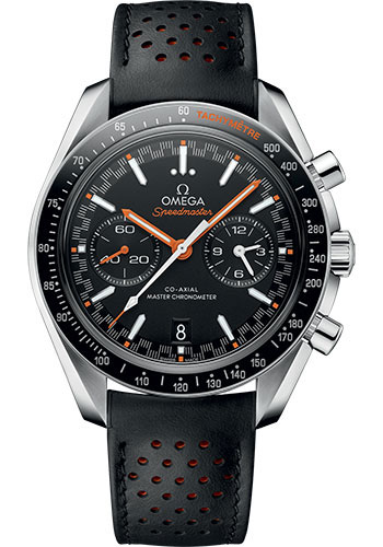 Omega Speedmaster Stainless Steel 44.25 MM - Black Leather Strap - Black Dial - 329.32.44.51.01.001